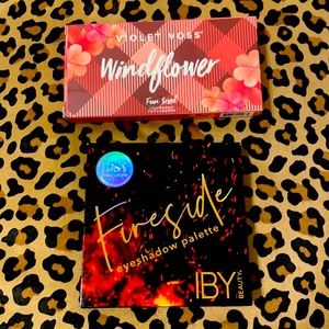 Fireside eye shadow pallet and violet Voss pallet